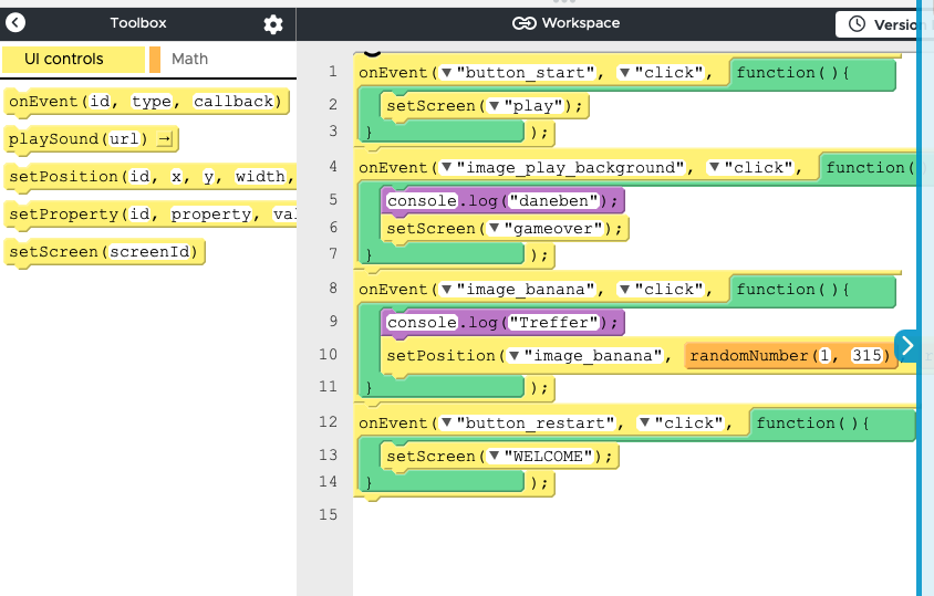 JavaScript auf Code.org