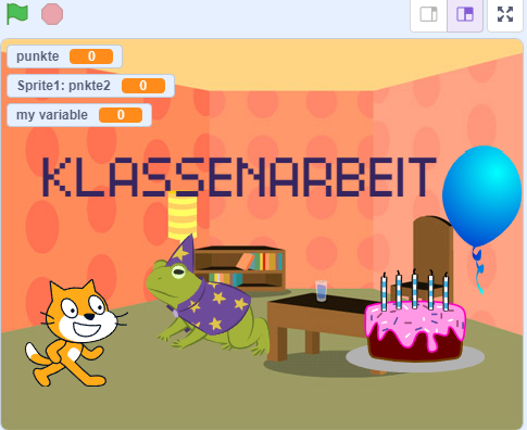 Klassenarbeit SCRATCH